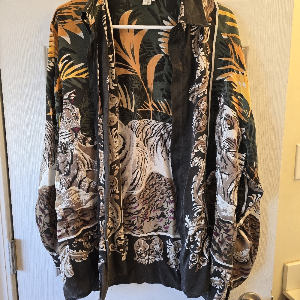 Exotic Tiger Print Kimono